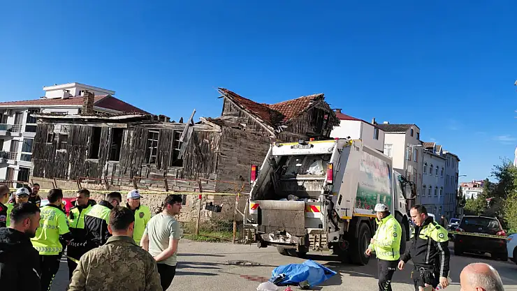 Belediyenin çöp kamyonu yaşlı kadını ezdi