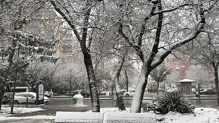 Beyaz berekette Konya güzelliği