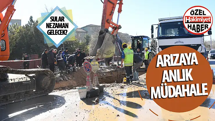 Beyşehir Caddesi'ndeki Su Şebeke Arızasına Anlık Müdahale