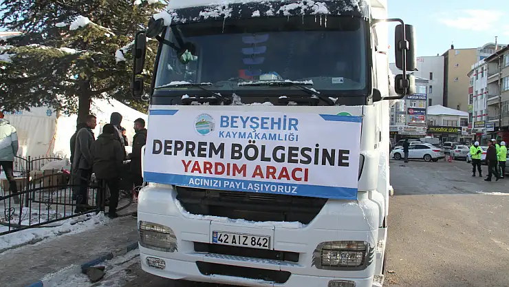 Beyşehir'den Kahramanmaraş'a yardım eli