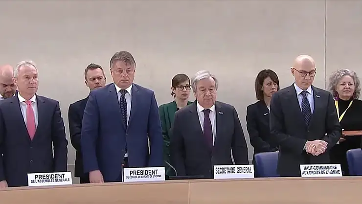 BM saygı duruşunda bulundu