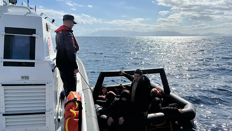Bodrum açıklarında 15 düzensiz göçmen kurtarıldı
