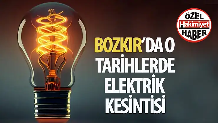 Bozkır'da Elektrik Kesintisi