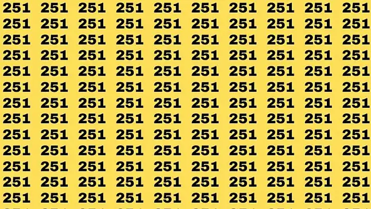 Bu test beyin yakıyor. 261'i 13 saniyede görenler süper zeka sayılıyor…