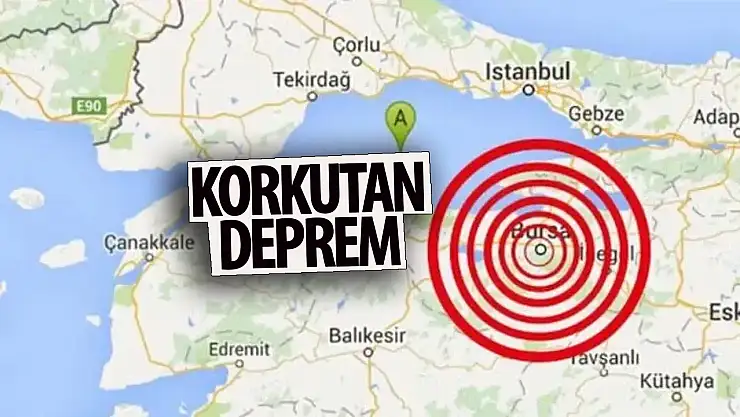 Bursa'da korkutan deprem!