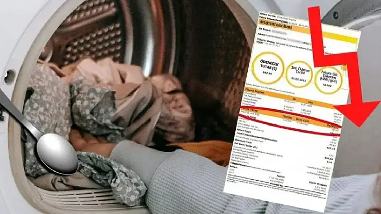 Çamaşır makinesine 1 kapak koyun! Elektrik faturanız 50 TL birden düşecek