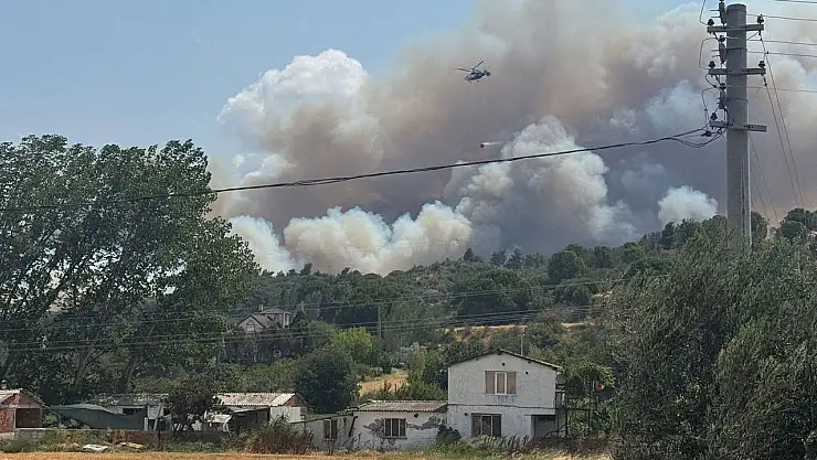 Çanakkale'de korkutan yangın!