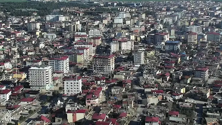 Çevre Şehircilik Bakanlığı İHA'lar ile hasar tespitine başladı