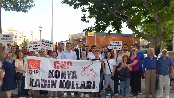 CHP Konya Kadın Kolları, kadın cinayetlerine karşı sesini yükseltti