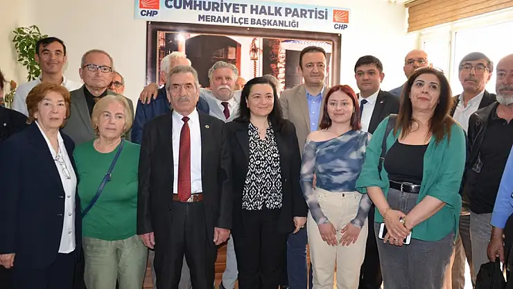 CHP Meram toplantısında, iktidar hedeflendi