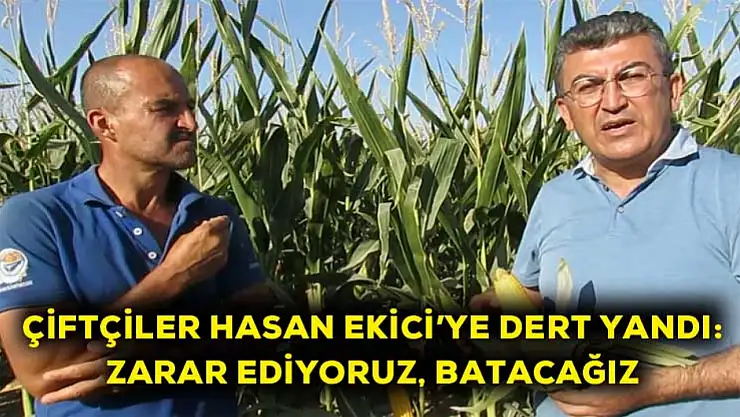 Çiftçiler Hasan Ekici'ye dert yandı: Zarar ediyoruz, batacağız