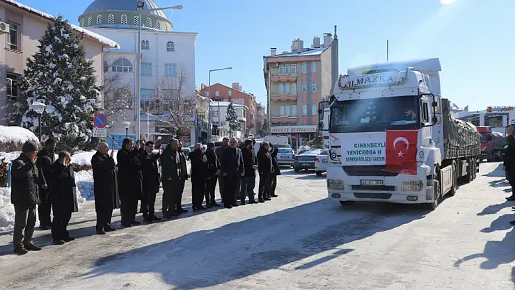 Cihanbeyli'den deprem bölgesine küçükbaş hayvan yardımı