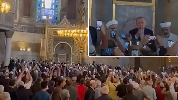 Cumhurbaşkanı Erdoğan, Ayasofya Camii'nde