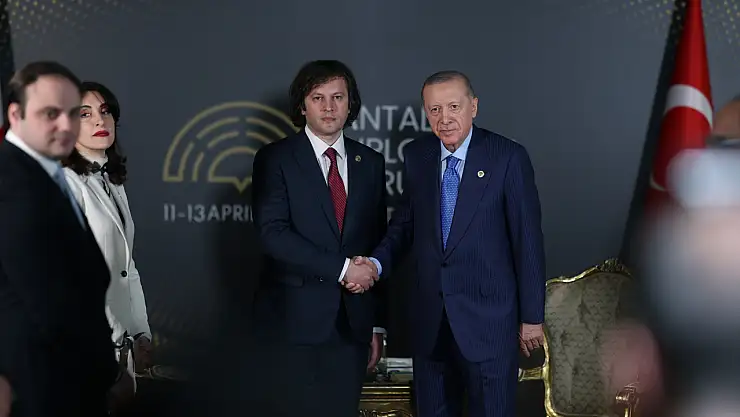 Cumhurbaşkanı Erdoğan, Gürcistan Başbakanı Kobakhidze ile Antalya'da görüştü