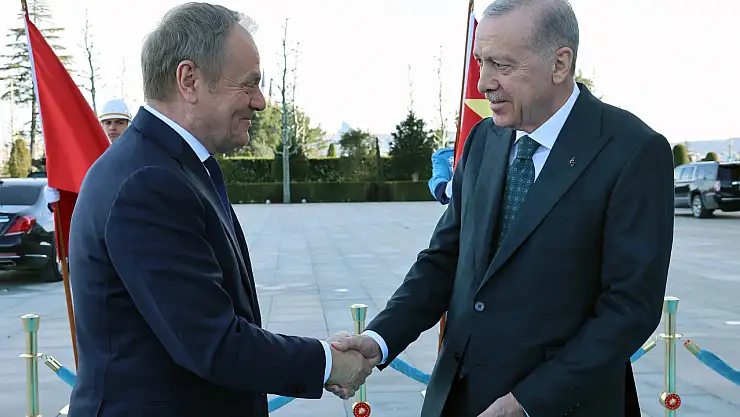 Cumhurbaşkanı Erdoğan, Polonya Başbakanı Tusk ile bir araya geldi