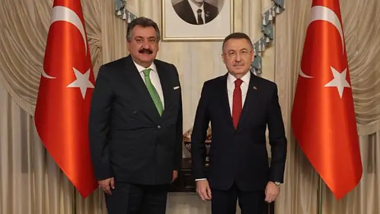 Cumhurbaşkanı Yardımcısı Fuat Oktay, Başkan Kale'yi makamında kabul etti