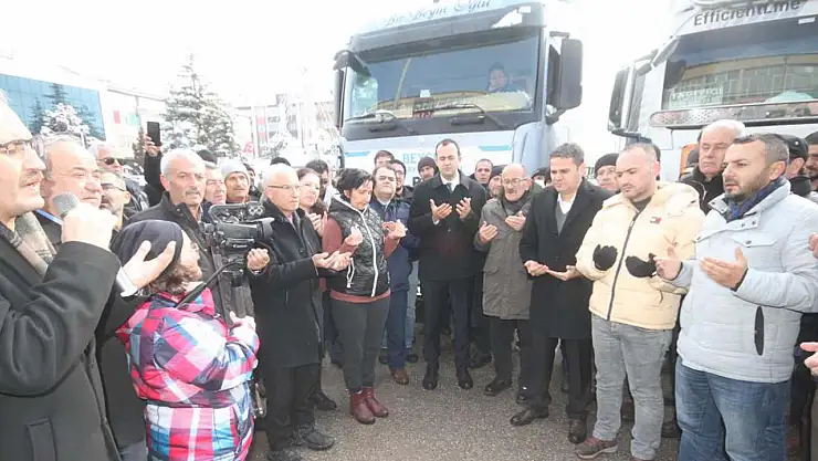 Deprem gönüllüleri dualarla uğurlandı