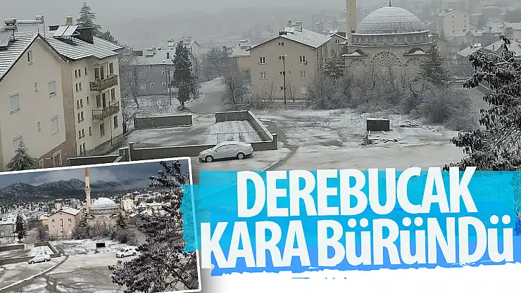 Derebucak beyaza büründü