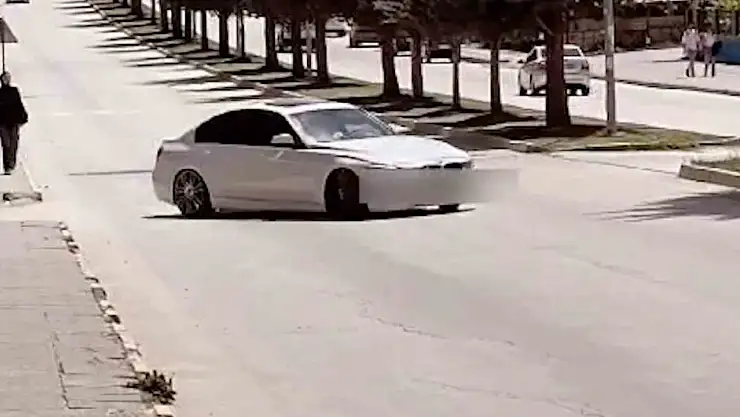 Drift atıp sosyal medyada paylaştı