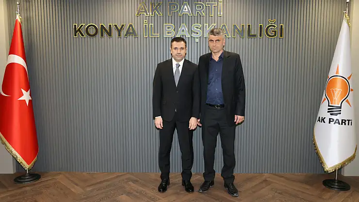 Dünya Görmeyenler Derneği'nden AK Parti Konya İl Başkanı Fatih Özgökçen'e tebrik ziyareti