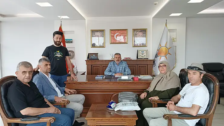 Dünya Görmeyenler Derneği'nden Meram İlçe Başkanına ziyaret