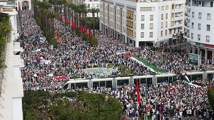 Dünyanın dört bir yanında Gazze'ye destek gösterileri devam ediyor