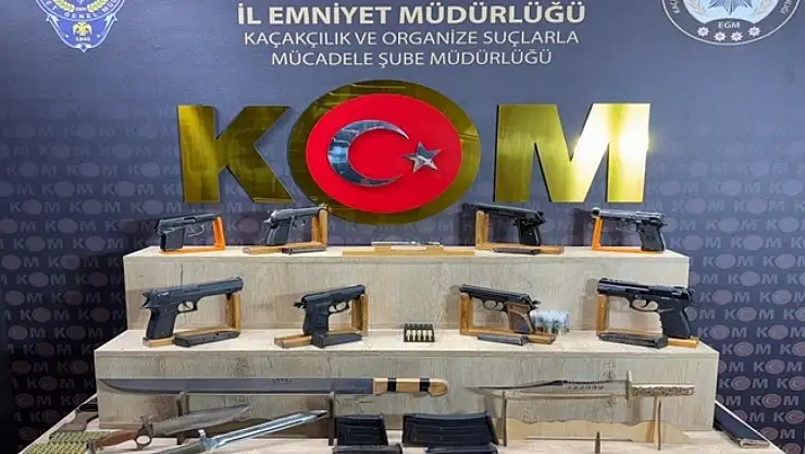 Düzenlen operasyonda 27 silah ele geçirildi