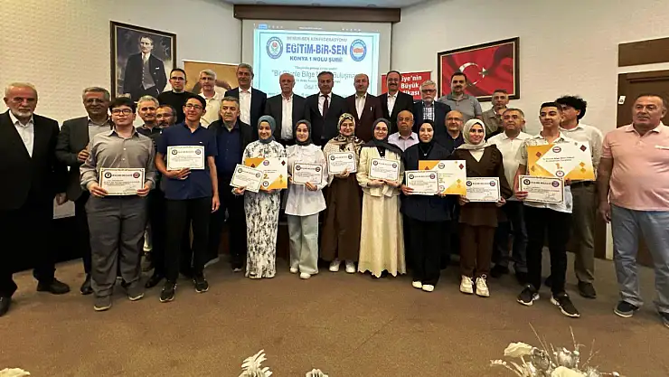 EBS Konya'dan dereceye girenlere ödül