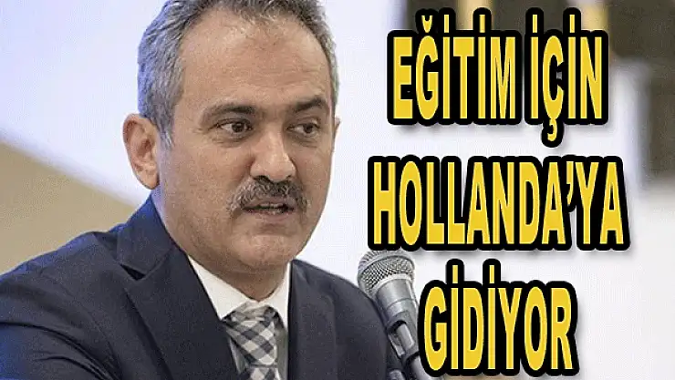 Eğitim için Hollanda'ya gidiyor