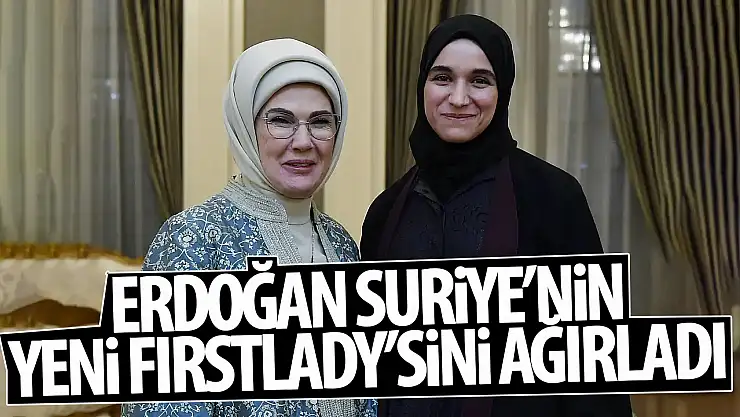 Emine Erdoğan, Suriye Cumhurbaşkanı Şara'nın eşi Latife El Durubi'yi ağırladı