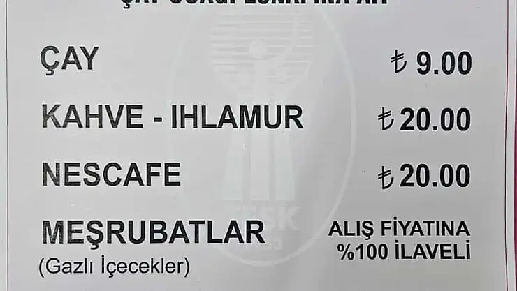 En düşük çay fiyatı 9 TL oldu