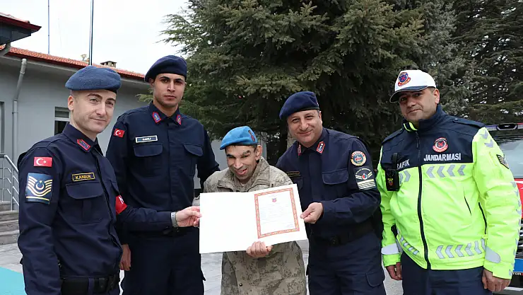 Engelli bireyin askerlik hayali gerçek oldu