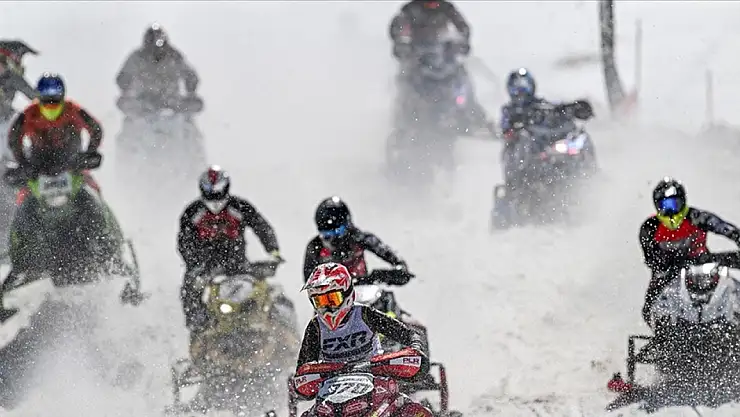 Erciyes'te Dünya Kar Motosikleti Şampiyonası tamamlandı
