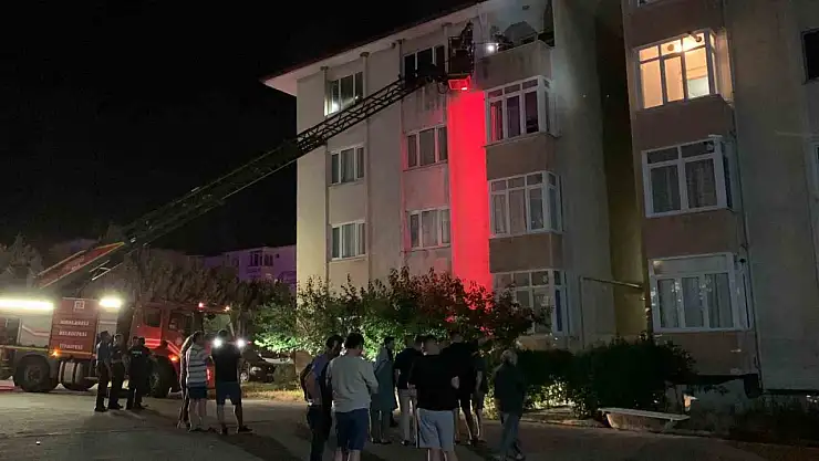 Evde çıkan yangın söndürüldü