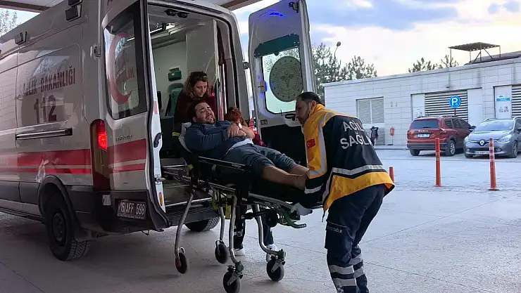 Fabrikada korkutan kaza: 600 kiloluk silindirin altında kaldı