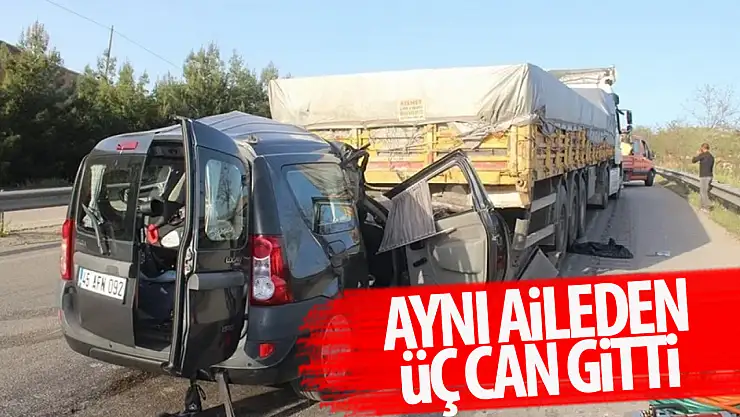 Feci kaza aynı aileden 3 can aldı!