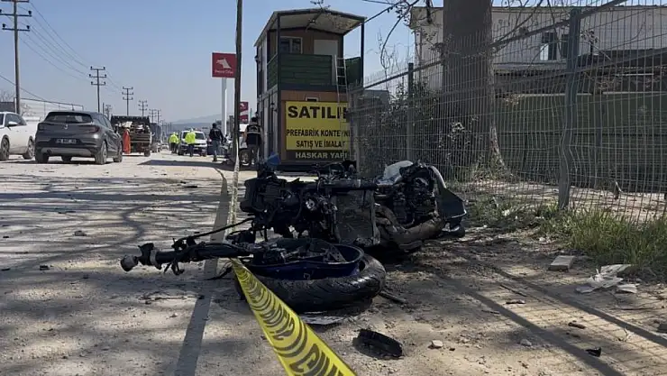 Feci kaza kamerada… Metrelerce savrulan motosikletli hayatını kaybetti