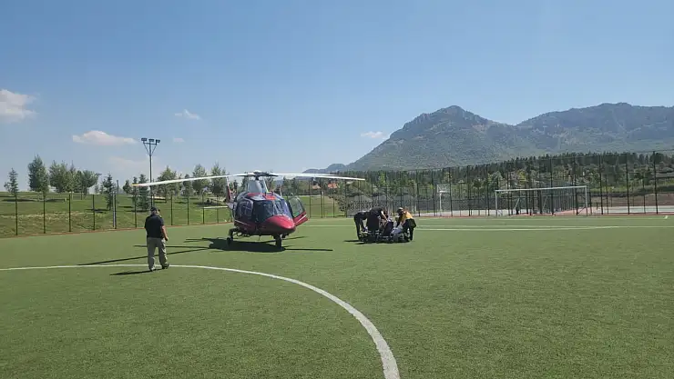 Felç geçiren hasta hava ambulansıyla Konya'ya sevk edildi