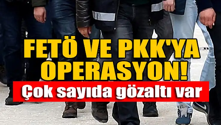 FETÖ ve PKK'ya operasyon: Çok sayıda gözaltı var