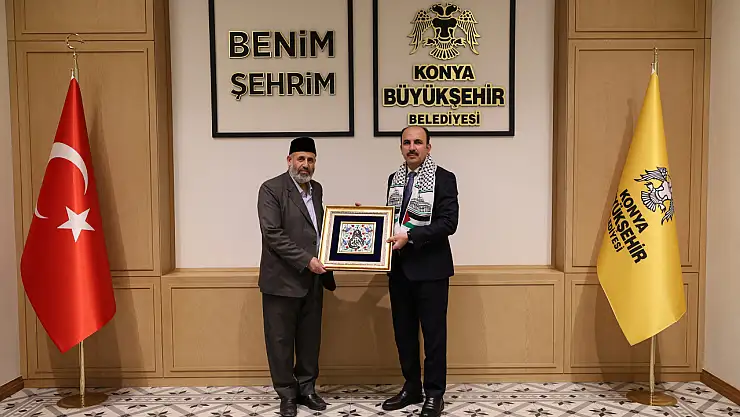 Filistin Alimler Heyeti Başkanı Tekruri'den Konya Büyükşehir'e ziyaret