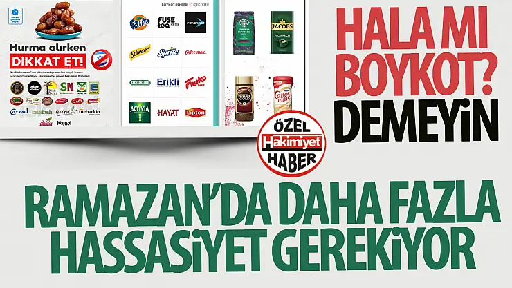 Filistin'e Destek İçin Boykot Devam Ediyor