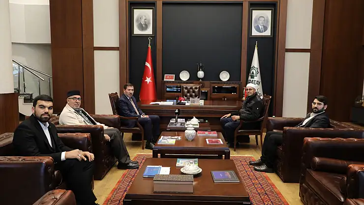 Filistinli Alimler Birliği heyetinden Hasan Kılca'ya ziyaret