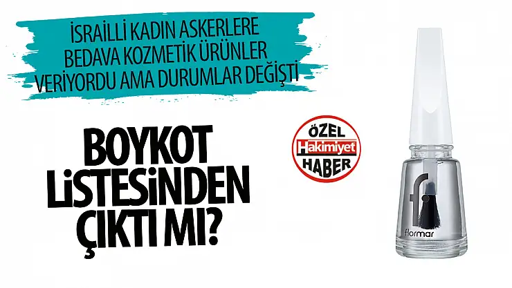 Flormar boykot listesinden çıkarıldı mı?