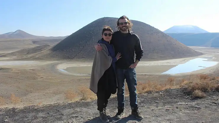 Fransa'dan Konya'ya geldiler! Meke Gölü'ne hayran kaldılar!