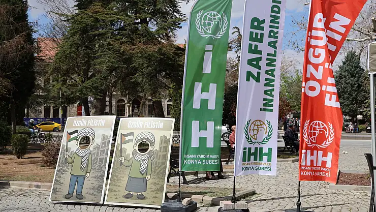 Gazze için Kayalıpark'ta direniş nöbeti başladı