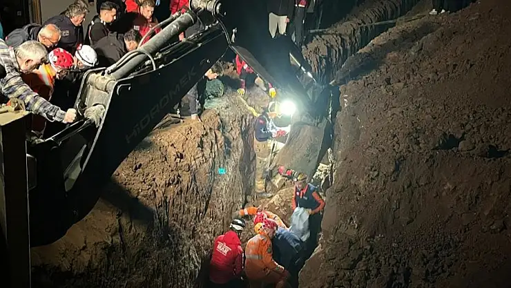 Göçük altında kalan kardeşlere acı veda!