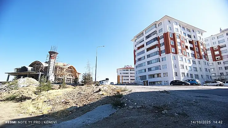 Gödene mahallesinde Konya manzaralı cami yapılıyor