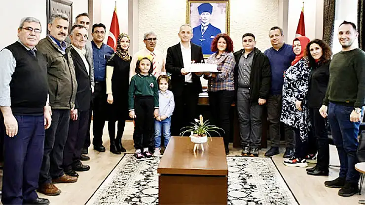 Kaymakam'a teşekkür etti