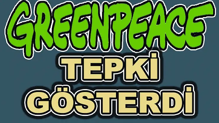 Greenpeace tepki gösterdi