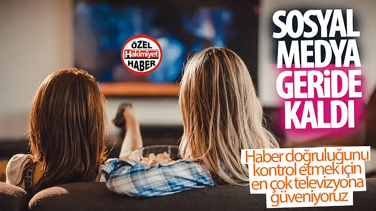 Haber doğruluğunu kontrol etmek için en çok televizyona güveniyoruz!